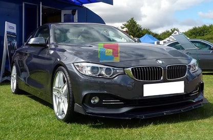 0037 BMW SERIE 4 F32 F33 F36 SPLITTER PARAURTI ANTERIORE NERO LUCIDO LOOK RS - 3P