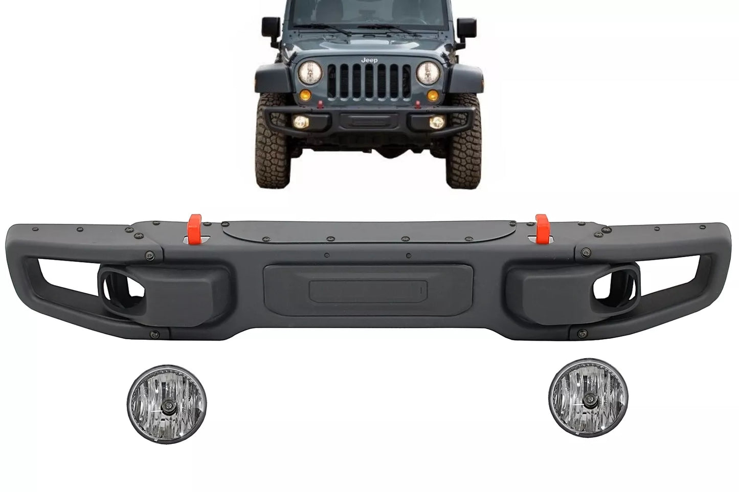 ✨Paraurti in metallo per Jeep Wrangler Rubicon JK 07-17 10th Anniversary Hard✨