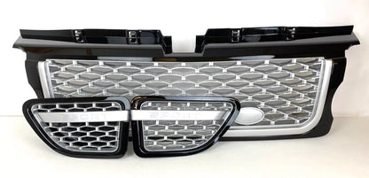 Front Grille for Range Rover Sport L320 (05-09) Autobiography Look Silver Black