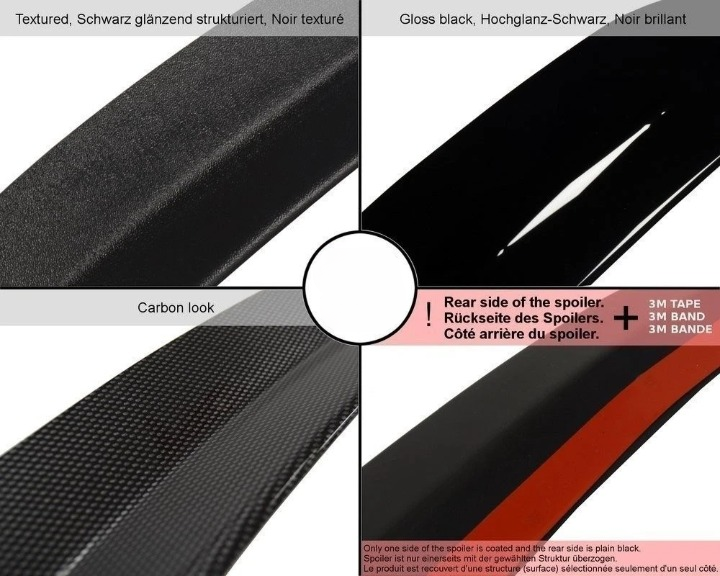 💫Spoiler Posteriore (Tetto) adatto per Opel Corsa D OPC / VXR Nero Alto💫