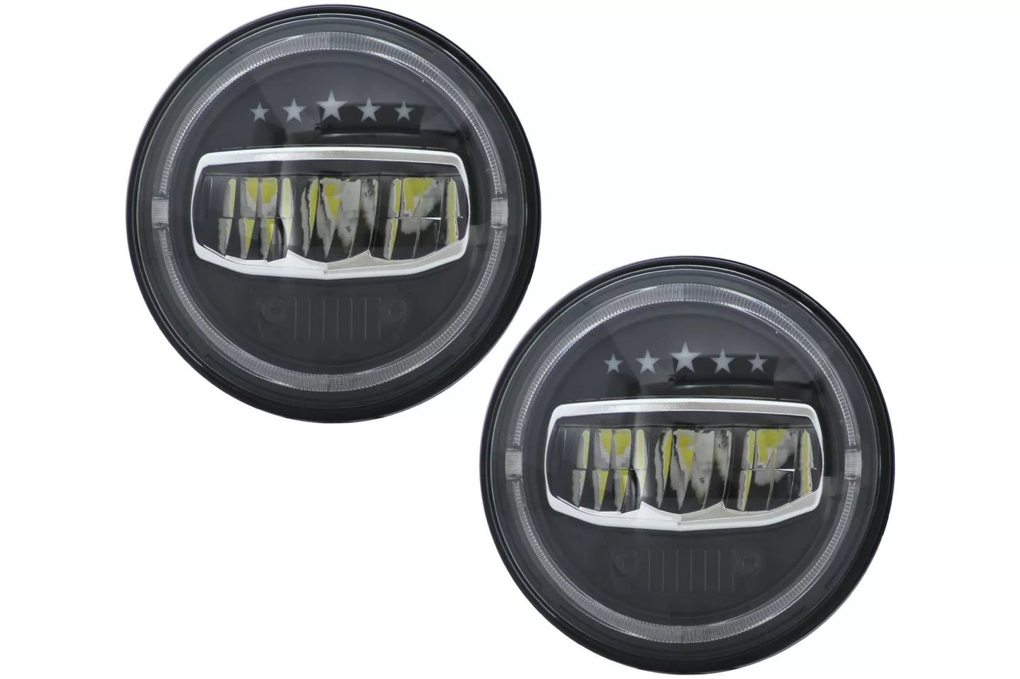 😎Fari a LED CREE da 7 pollici Halo DRL per Jeep Wrangler JK TJ LJ JL 97-17 5 😎