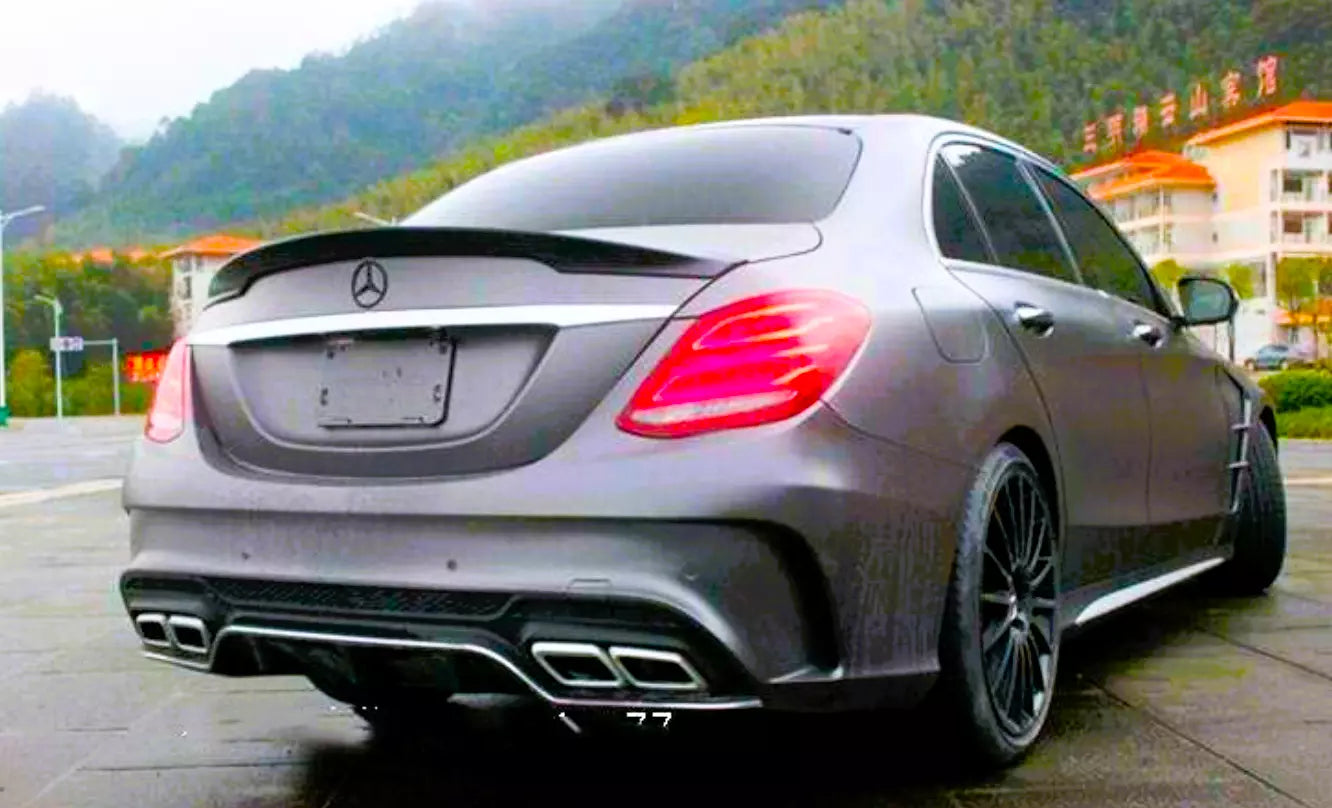 💯KIT Gloss Black Spoiler Suitable For Mercedes C-Class W205💯 