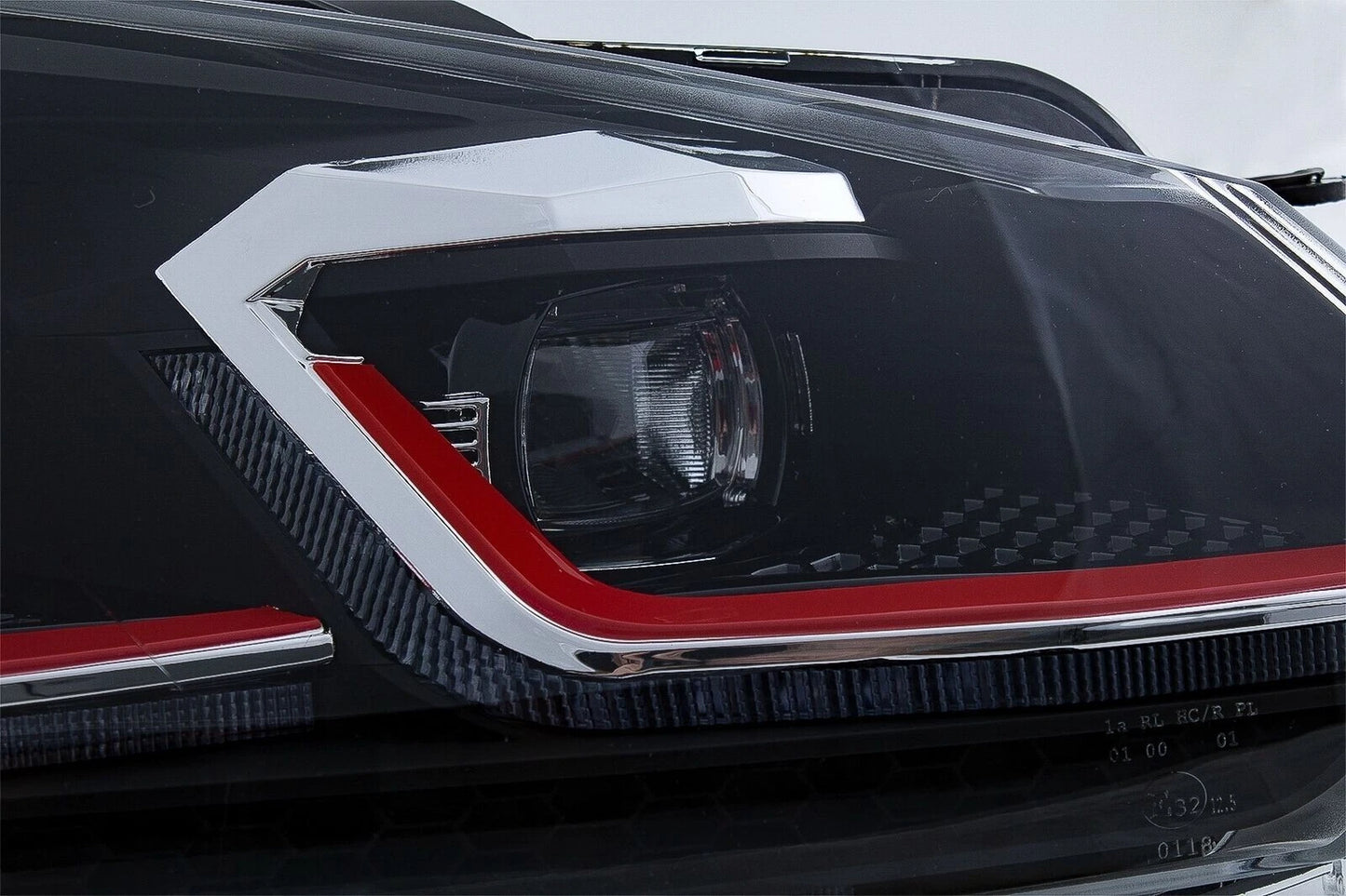 💕 Fari Anteriori Adatto per VW Golf 6 Look 7.5 GTI LED Dinamico LHD 💕