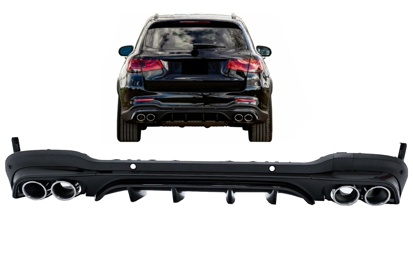 Diffuser for Mercedes GLC SUV X253 Facelift 20- GLC43 Pack 