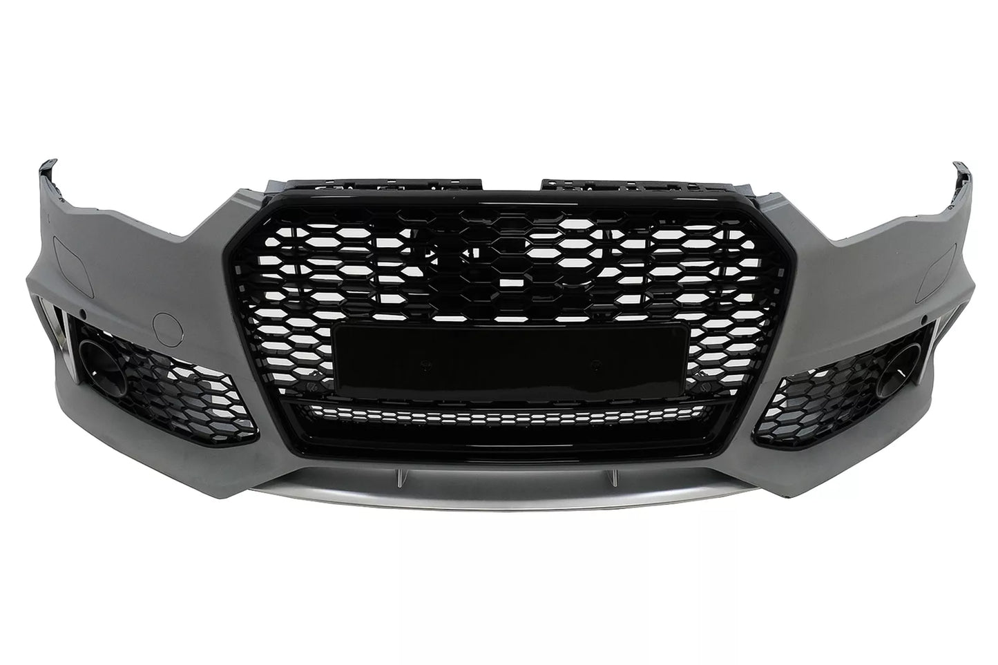 🤩Diffusore Scarico Punte per Audi A6 C8 4K Avant 2018+ S6 Look Nero opaco🤩