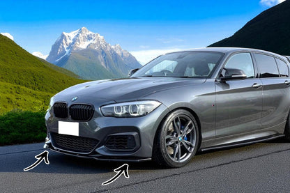 ✨Splitter Anteriore in ABS Nero Lucido per BMW Serie 1 F20 (2015–2019) ✨
