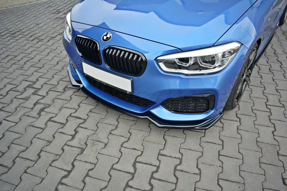 🔥Splitter Anteriore V2 Nero Lucido in ABS per BMW Serie 1 F20/F21 M-Power FL 🔥