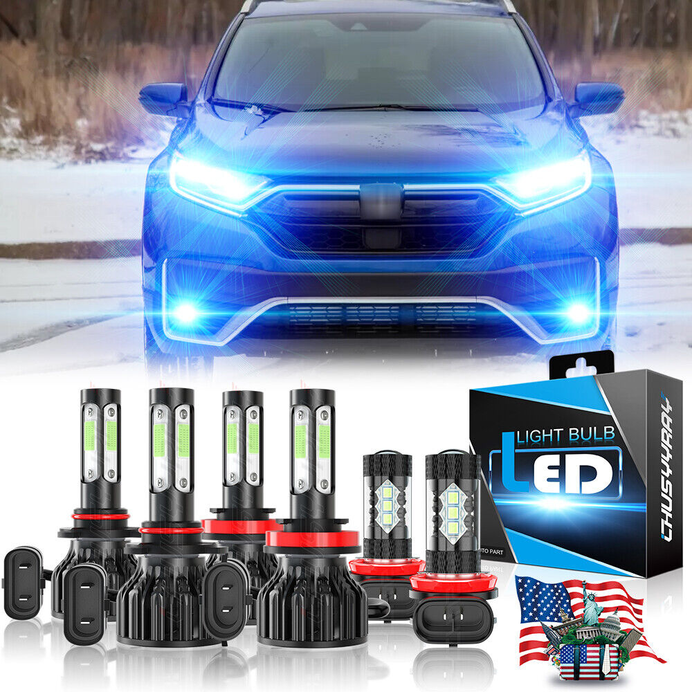 For Honda CR-V CRV 2015-2020 LED Headlight + Fog Lamp Kit