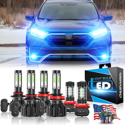 For Honda CR-V CRV 2015-2020 LED Headlight + Fog Lamp Kit