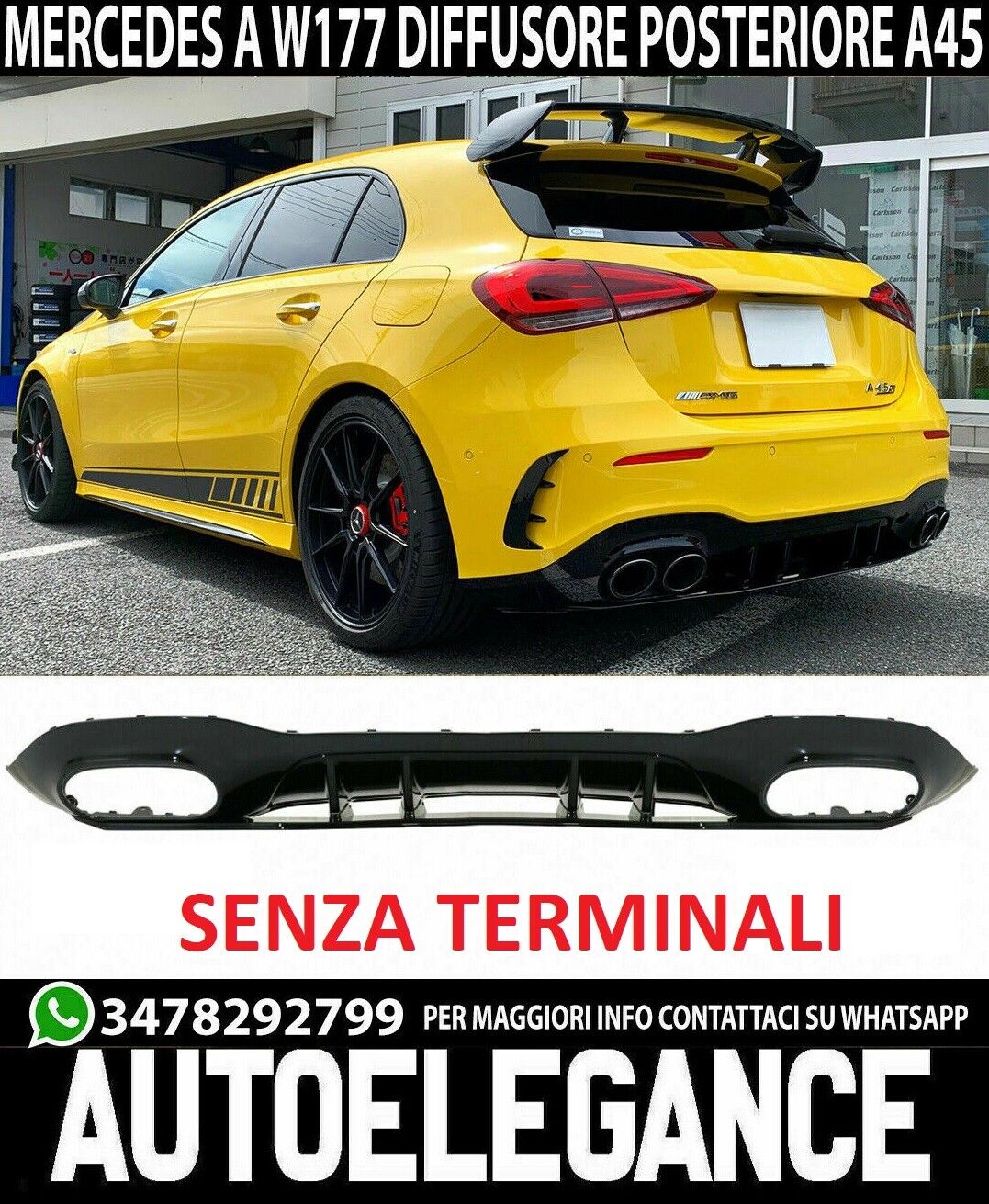 SPLITTER + DIFFUSER + SPOILER W177