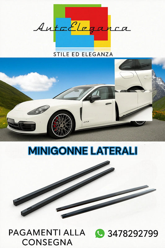 ⭐Minigonne Laterali Adatto Per Porsche Panamera GTS Sport Turismo 971 Facelift 2020-2023⭐
