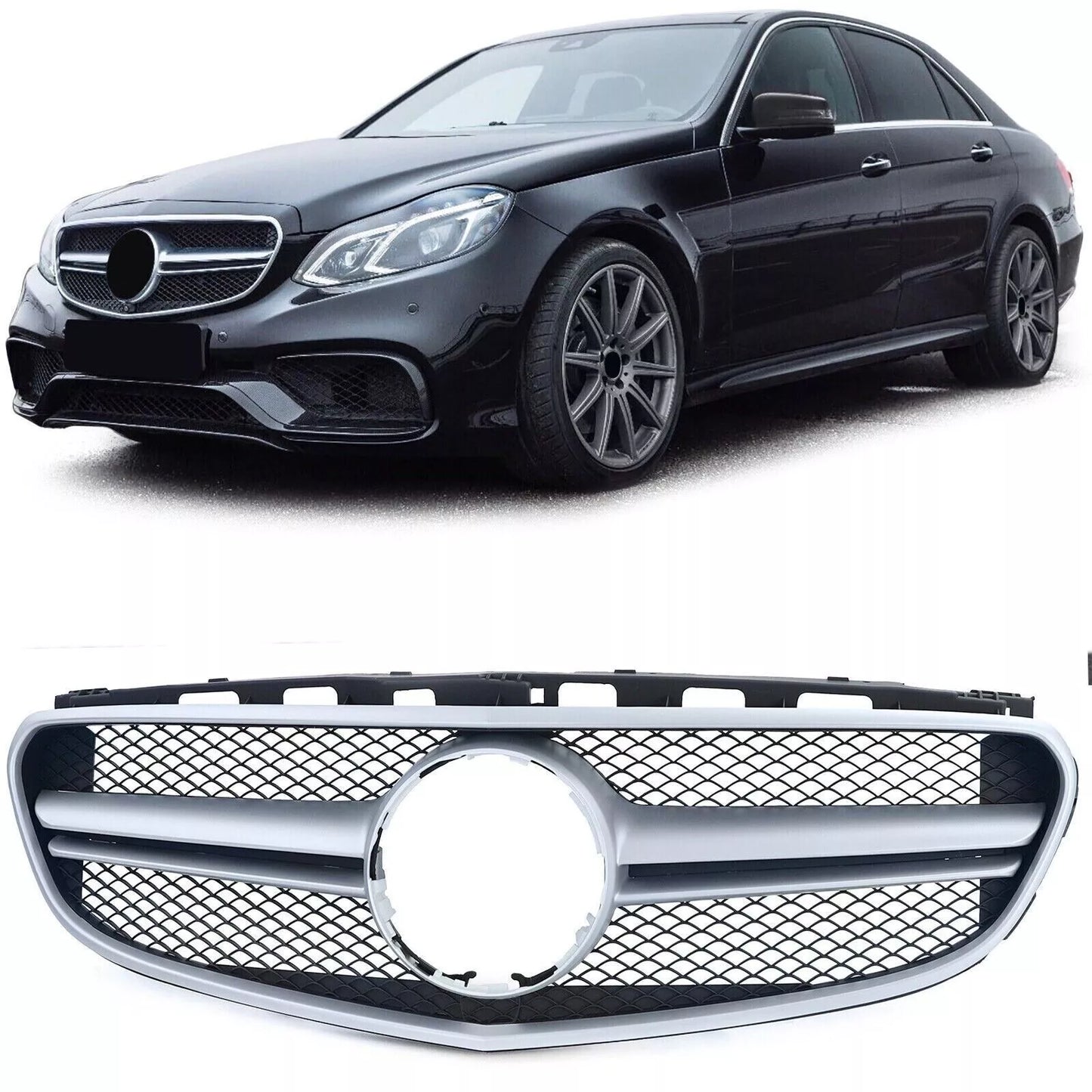 Griglia del radiatore regolabile in look sportivo per Mercedes Classe E W212 S212 Facelift