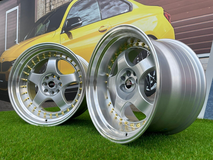 ADATTO PER BMW E30 CERCHI IN LEGA 17 inch 4X100 8.5J + 10J Lavoro S1 style