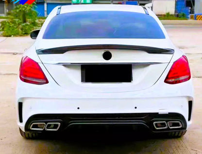 💯KIT Gloss Black Spoiler Suitable For Mercedes C-Class W205💯 