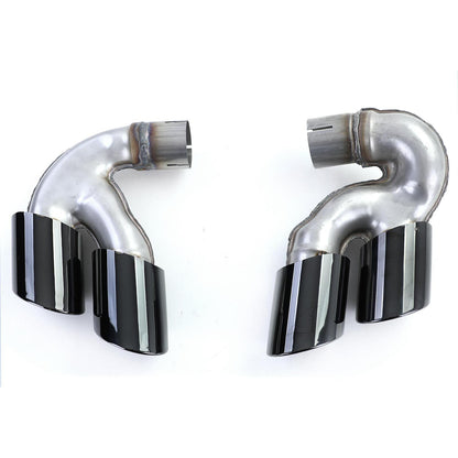 Performance Black Double Pipe Exhaust Tips Suitable for BMW X5 G05 X6 G06 X7 G07 40i