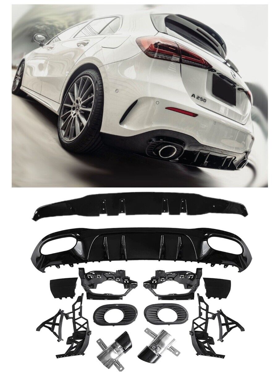 Diffusore spoiler posteriore + terminali di scarico 2x1