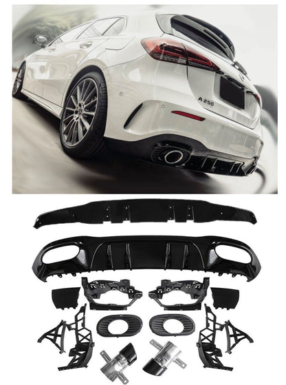 Diffusore spoiler posteriore + terminali di scarico 2x1