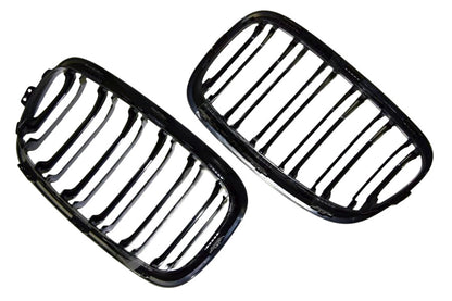 🔥Griglia Anteriore Tuning in ABS Nero Lucido per BMW Serie 1 F20 (2011–2015) 🔥