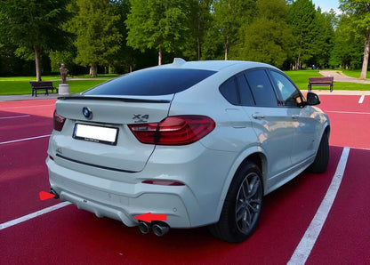 🔥Diffusore Posteriore per BMW X4 F26 (2014–2018) – Tuning Sportivo in ABS🔥