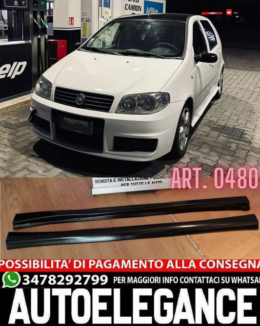 SKIRTS SUITABLE FOR FIAT PUNTO 188 1999/2005 RAW SPORTY LOOK 