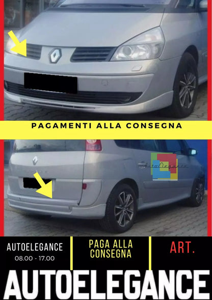 Renault Espace MK4 Set Spoiler Anteriore + Minigonne Posteriori / Tardi