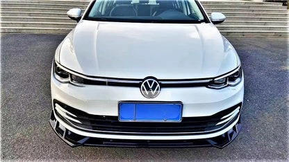🤍Glossy Black Splitter Suitable for VW Golf MK8 GTI GTD R Line 2020+🤍