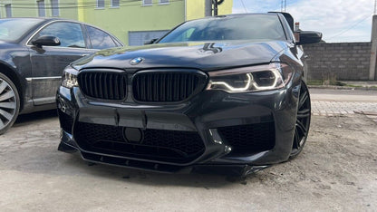 SPLITTER ADATTO PER BMW SERIE 5 F90 M5 (G30 G31) 2017-2020 LOOK NERO LUCIDO