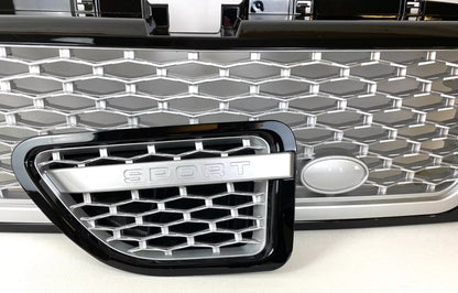 Front Grille for Range Rover Sport L320 (05-09) Autobiography Look Silver Black