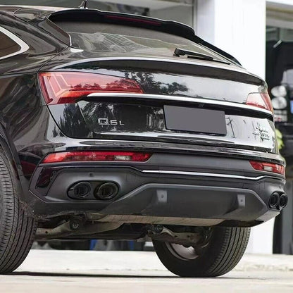 💎DIFFUSORE ADATTO PER AUDI Q5 SPORTBACK 2021-2022 LOOK SQ5 NERO LUCIDO💎