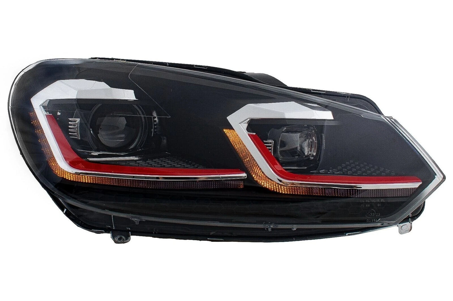 💕 Fari Anteriori Adatto per VW Golf 6 Look 7.5 GTI LED Dinamico LHD 💕