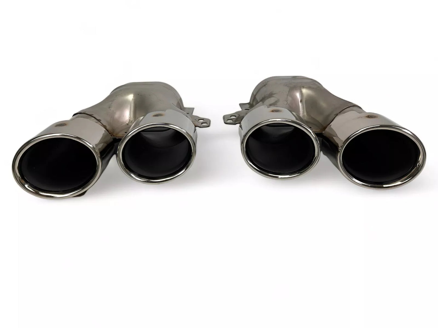 Diffusore + Terminali Di Scarico (CROMATI) in Ottica Adatto Per Mercedes C205 A205