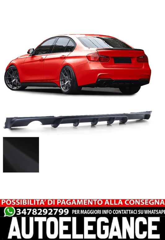 Performance Rear Diffuser Matt Black suitable for BMW F30 F31 316 318 320 