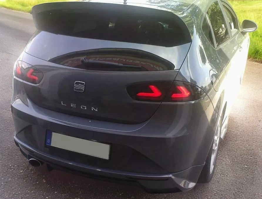 FANALI POSTERIORI LED PER SEAT LEON 1P1 1PA 09-12 NERI