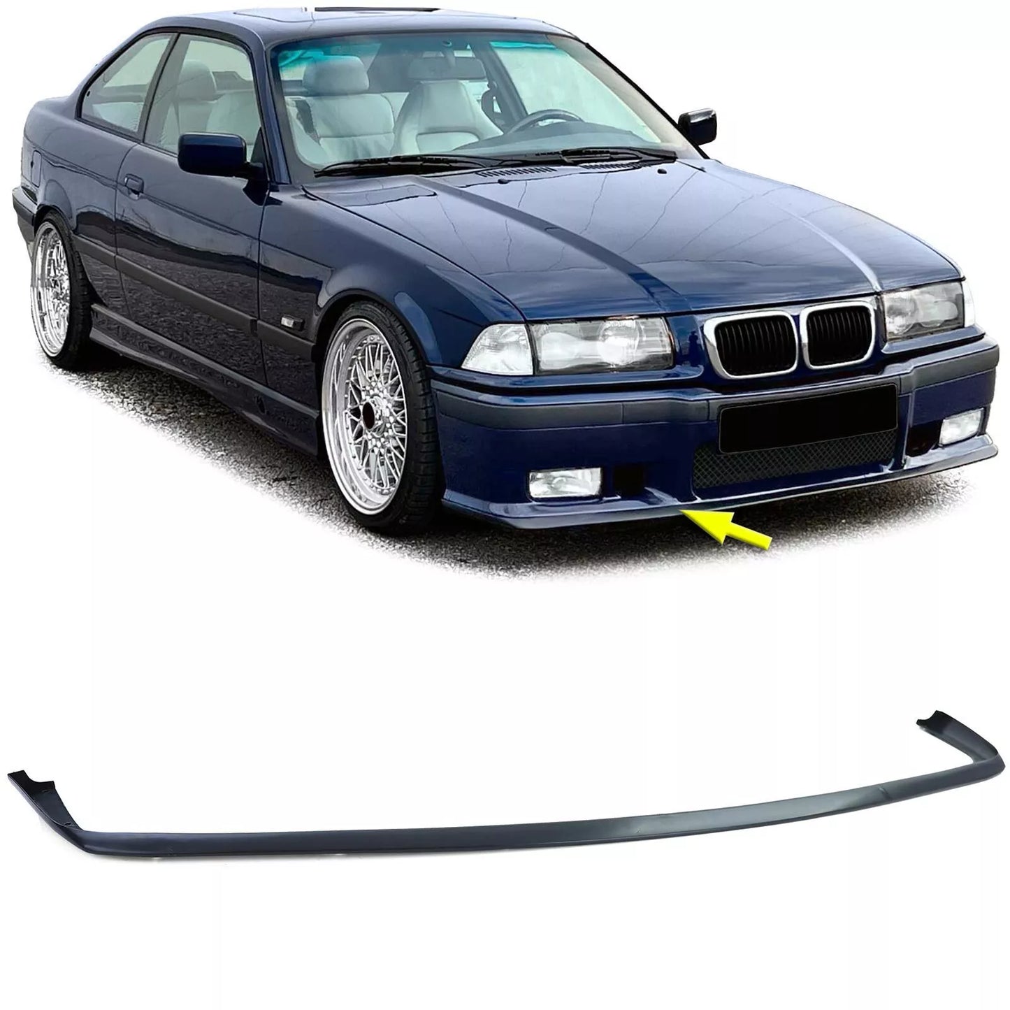 🔥Spada a labbro dello spoiler anteriore per paraurti sportivo per BMW Serie 3 E36 90-99🔥