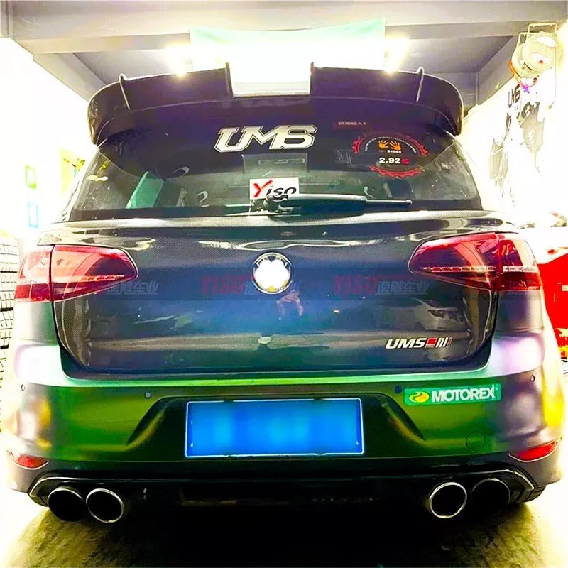 😍Kit spoiler nero lucido adatto per VW Golf MK7 GTD GTI R😍