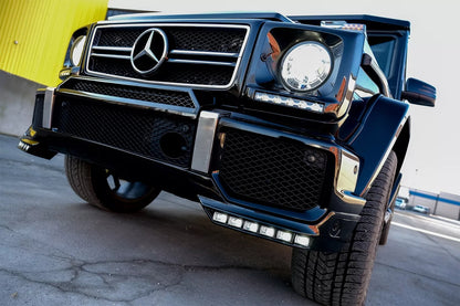 ⭐Estensione DRL LED spoiler paraurti anteriore per Mercedes G W463 89-17⭐