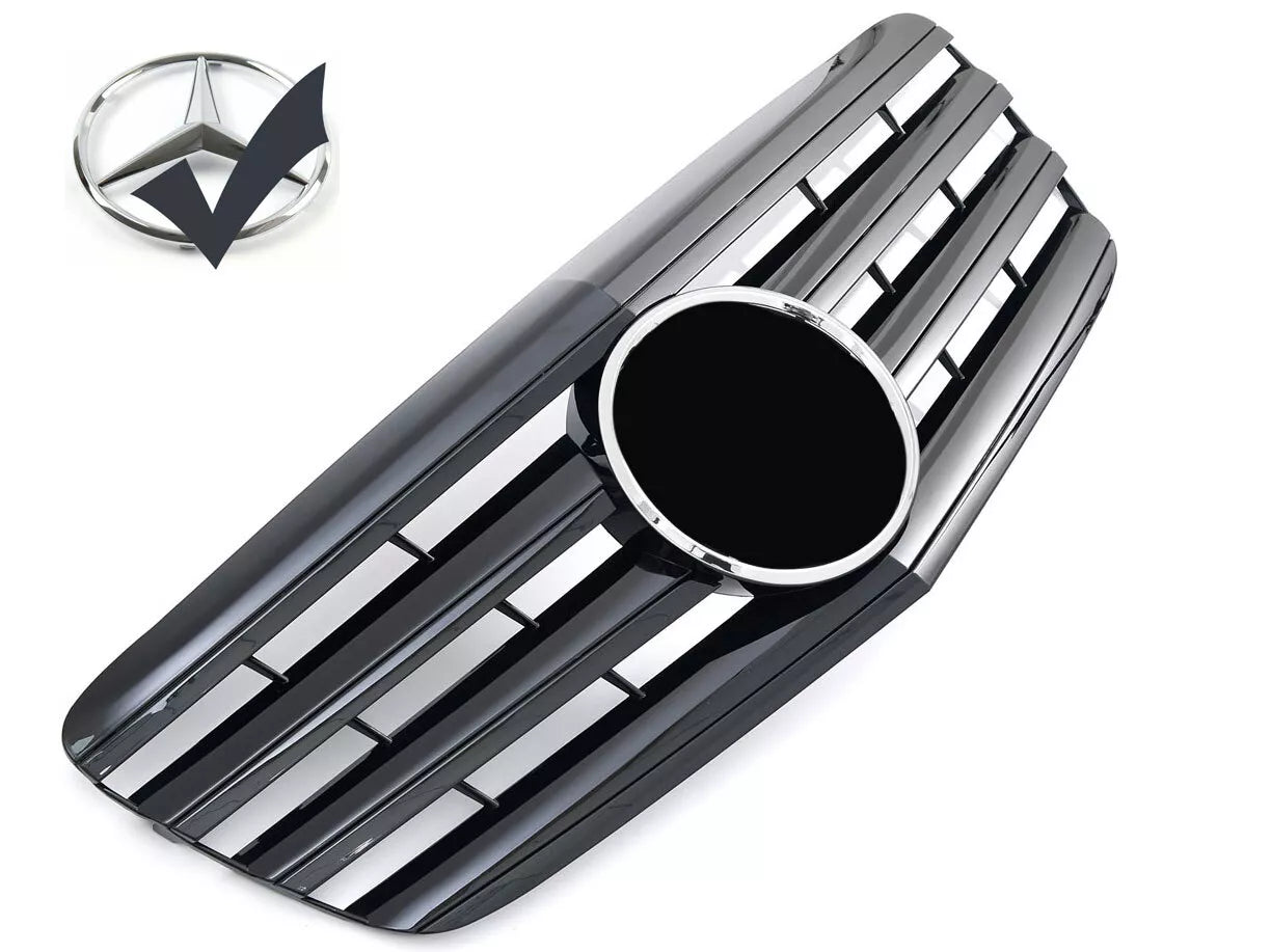 Griglia Nero Lucido ADATTA PER MERCEDES W211 CLASSE E