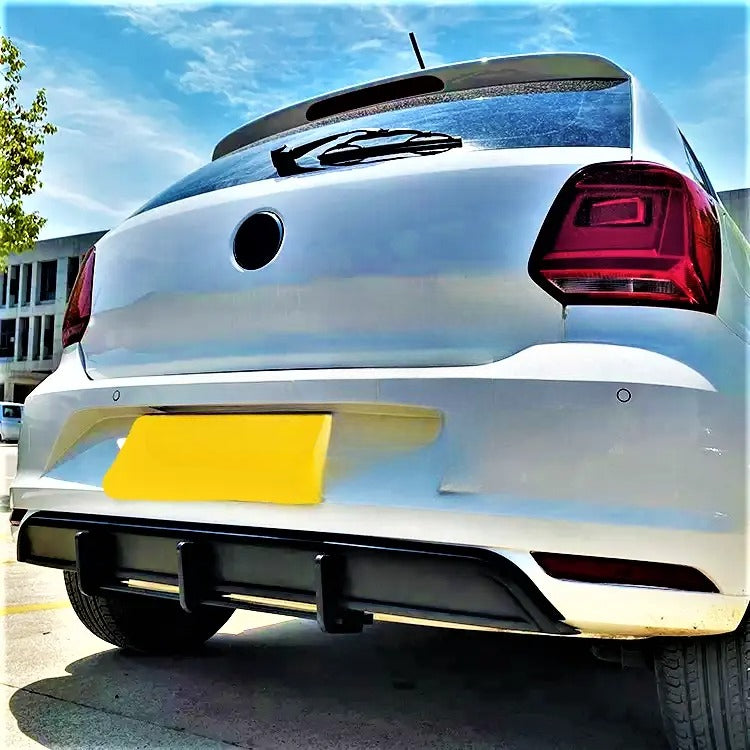 ✨Glossy Black Diffuser Suitable for VW Volkswagen Polo MK5 6C 'GTI Style' 2014-17✨ 