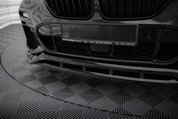 💫Splitter Anteriore Street+ V.2 adatto per BMW X5 pacchetto M G05 Nero💫
