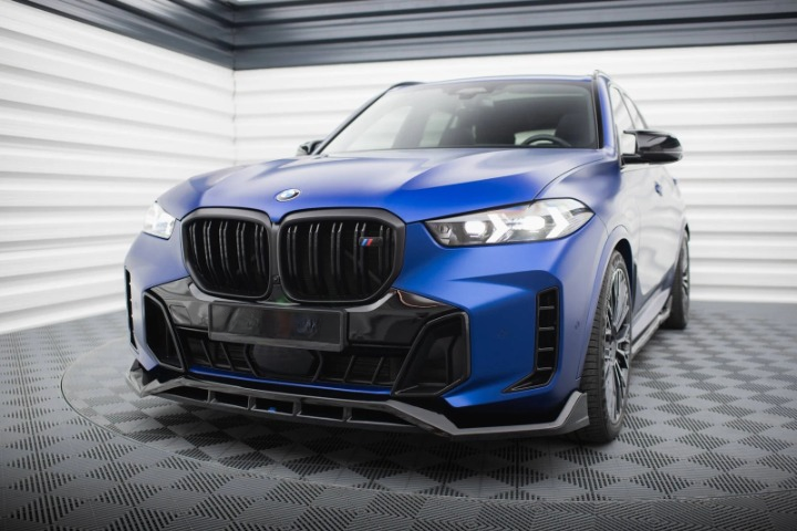 💫Street+ Splitter Anteriore V.2 adatto per BMW X5 M-Pack G05 FL Nero💫