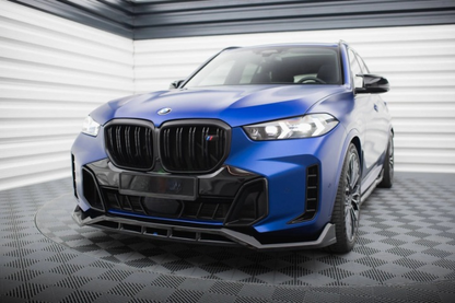 💫Street+ Splitter Anteriore V.2 adatto per BMW X5 M-Pack G05 FL Nero💫