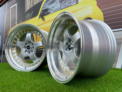 ADATTO PER BMW E30 CERCHI IN LEGA 17 inch 4X100 8.5J + 10J Lavoro S1 style