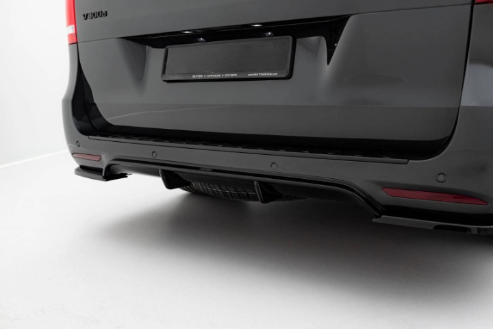 💫Diffusore Posteriore Street+ adatto per Mercedes Classe V AMG-Line W447 Nero💫