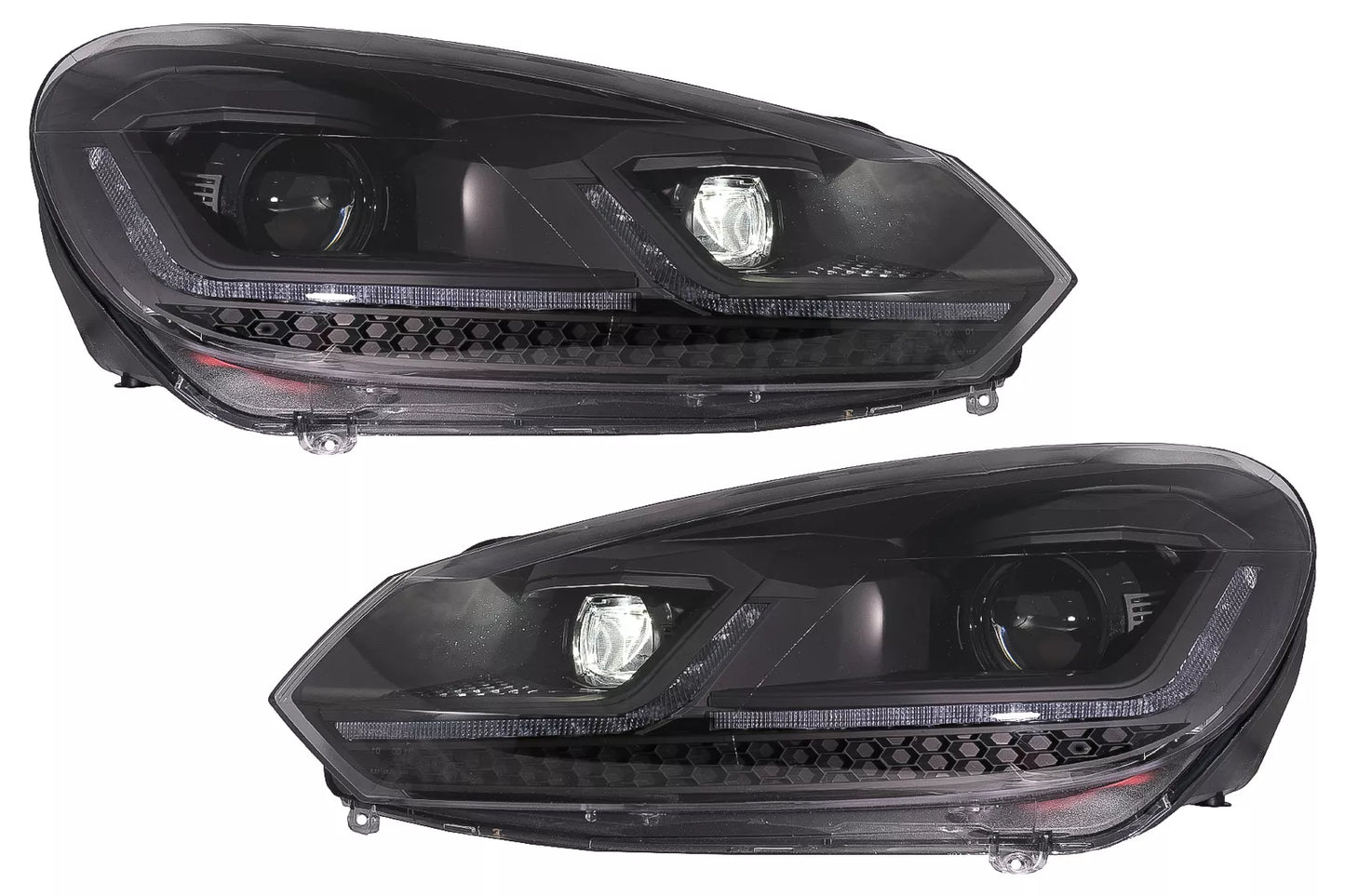 😍LED Headlights for VW Golf 6 VI 08-13 Facelift G7.5 Look Fluid Dynamic😍 