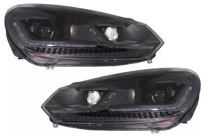 😍LED Headlights for VW Golf 6 VI 08-13 Facelift G7.5 Look Fluid Dynamic😍 