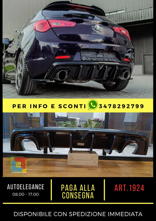 ✨1924 DIFFUSORE ADATTO PER ALFA ROMEO GIULIETTA LOOK TUNING NERO LUCIDO.✨
