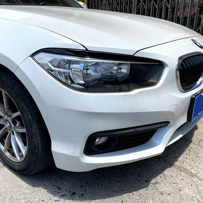 Per BMW F20 F21 LCI 2015-2019 pannelli fari aspetto cattivo nero lucido
