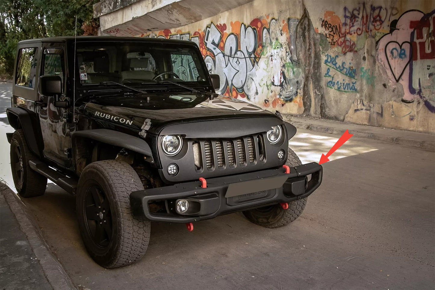 Metallo Paraurti per Jeep Wrangler Rubicon JK 07-17 10th Anniversary Hard Ro
