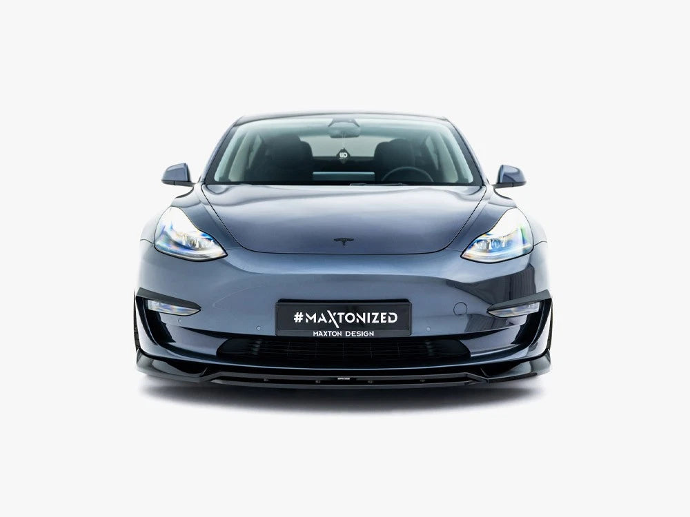 💕Splitter adatto  per    Tesla Model 3  nero  lucido 💕