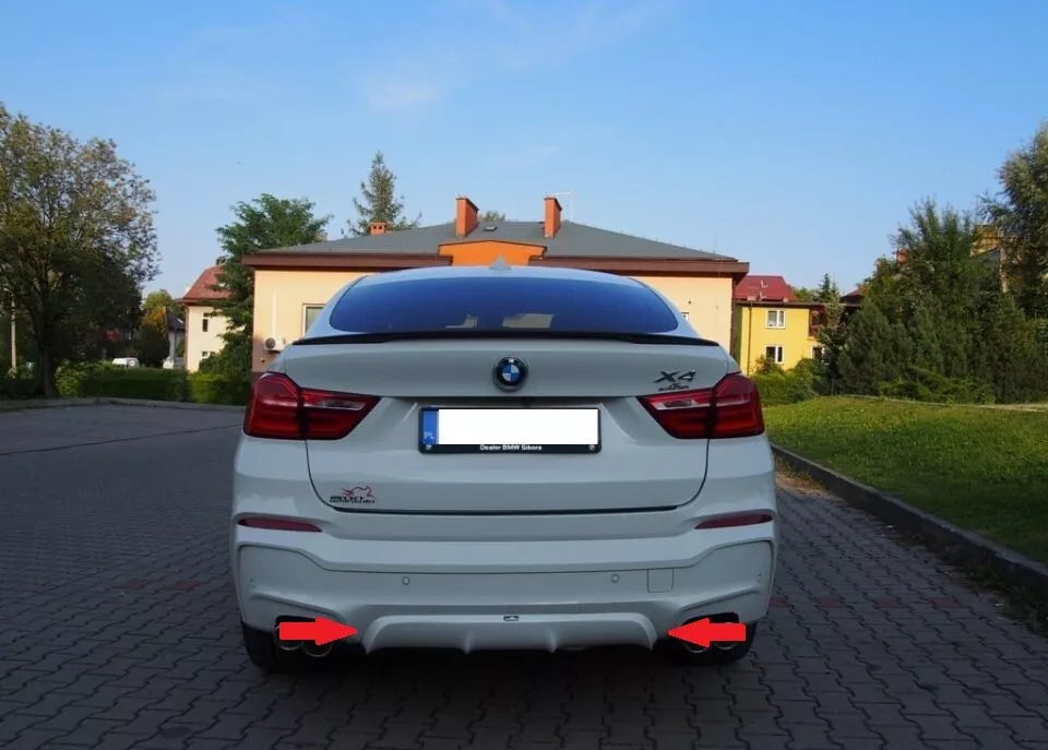 🔥Diffusore Posteriore per BMW X4 F26 (2014–2018) – Tuning Sportivo in ABS🔥